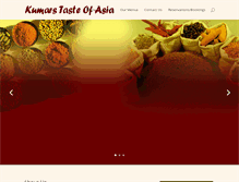 Tablet Screenshot of kumarstasteofasia.com